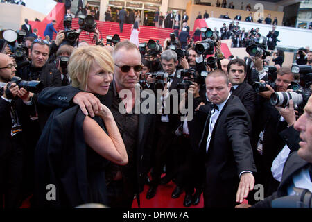Sting and his wife Trudie Styler, 'Mud' premiere during the 65th Annual Cannes Film Festival. Cannes, France - 26.05.12 Stock Photo