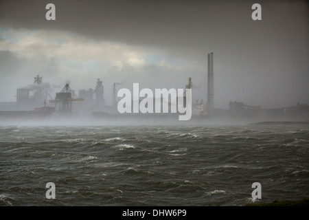 Netherlands, IJmuiden, Tata Steel factory, blast furnaces. StoL. Stock Photo