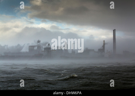 Netherlands, IJmuiden, Tata Steel factory, blast furnaces. StoL. Stock Photo