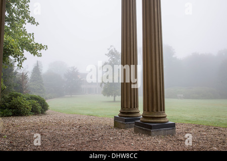 Netherlands, 's-Graveland, Rural estate called Schaep En Burgh. Headquarters Natuurmonumenten, Dawn Stock Photo