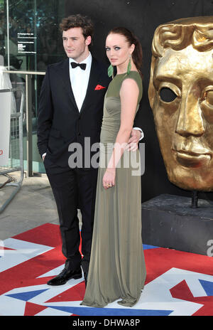 Sam Claflin and Laura Haddock The 2012 Arqiva British Academy Television Awards held at the Royal Festival Hall - Arrivals. London, England - 27.05.12 Stock Photo