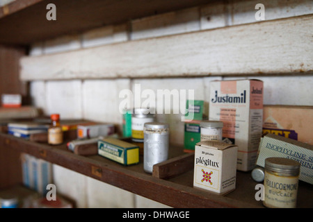 The Albert Schweitzer hospital. The museum. Pharmacy. Lambarene. Gabon. Stock Photo