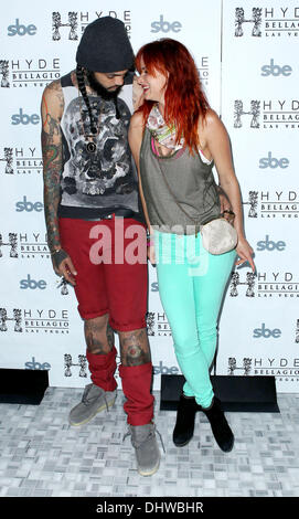 Travie McCoy, Juliette Lewis Travie McCoy of Gym Class Heroes at Hyde Bellagio Resort Las Vegas, Nevada -27.05.12 Stock Photo