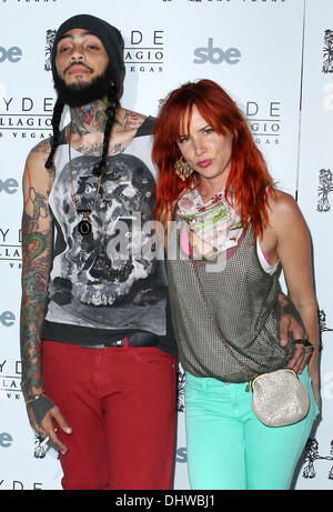 Travie McCoy, Juliette Lewis Travie McCoy of Gym Class Heroes at Hyde Bellagio Resort Las Vegas, Nevada -27.05.12 Stock Photo