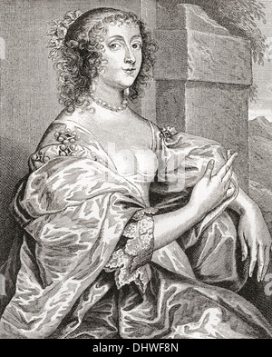 Lucy Hay, née Percy, Countess of Carlisle, 1599 –1660. English courtier. After the portrait by Anton van Dyk. Stock Photo