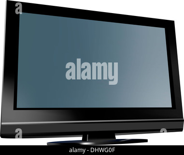 Realistic illustration of plasma LCD TV. Vector Stock Photo - Alamy