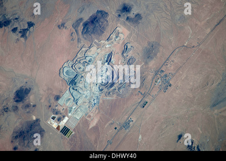 Former U.S. Borax mine, Rio Tinto mine, located to the northwest of Boron, California Stock Photo