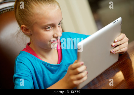 Kids using technology Stock Photo