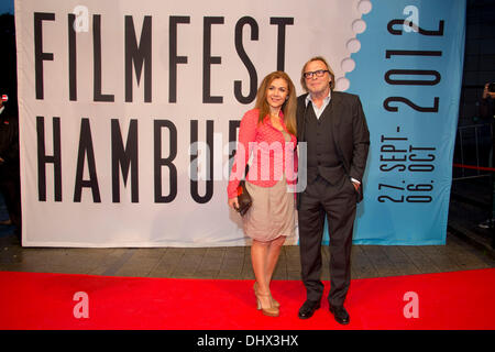 Guel Ural-Aytekin, Volker Lechtenbrink celebrating 20th filmfest movie festival Hamburg. Hamburg, Germany - 27.09.2012 Stock Photo