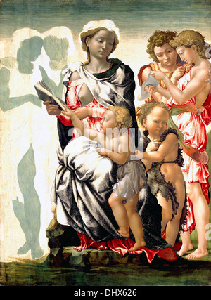 The Manchester Madonna - by Michelangelo, 1497 Stock Photo