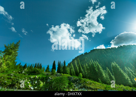 nature landscape rocky mountains Central Asia Stock Photo - Alamy
