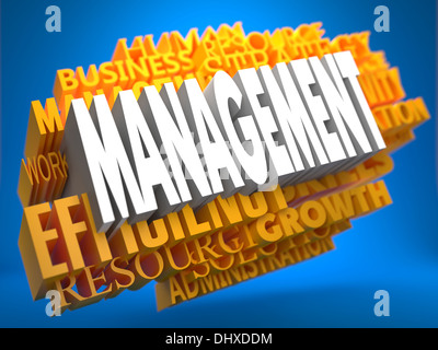 Management. Wordcloud Concept. Stock Photo