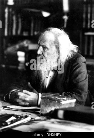 Dmitri Mendeleev, Russian chemist who created the periodic table of elements Stock Photo