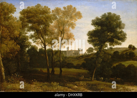 View of La Crescenza - by Claude Lorrain, 1650 Stock Photo