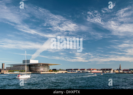 Amaliehaven and new opera in Copenhagen, Denmark Stock Photo