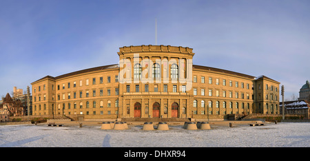 Swiss Federal Institute Of Technology Main Building in Zurich (Switzerland), panorama Stock Photo