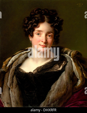 Madame Jacques-Louis-Étienne Reizet ( Colette-Désirée-Thérèse Godefroy ) - by Anne Louis Girodet-Trioson, 1823 Stock Photo