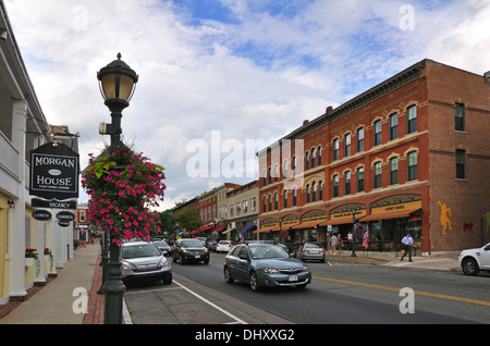 Shops in downtown Lee, Massachusetts, USA Stock Photo - Alamy