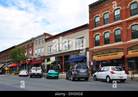 Shops in downtown Lee, Massachusetts, USA Stock Photo - Alamy