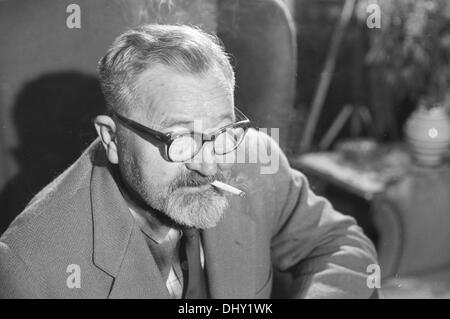 Jan Werich portrait. Czechoslovak  film, actor, writer, screenwriter, director Stock Photo