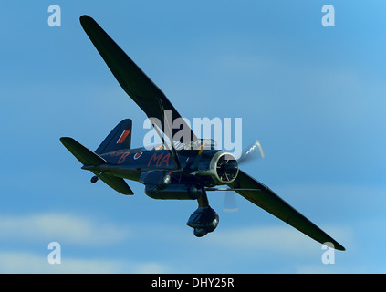 Westland Lysander,WW2 RAF monoplane from the Shuttleworth collection.October flying day 2013 Stock Photo