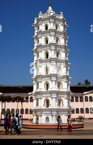 Nageshi temple (18th century), Bandora, near Ponda, Goa, India Stock Photo