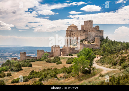 Loarre Castle in Huesca, Aragon, Spain Stock Photo