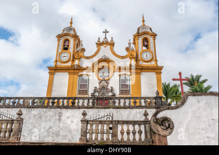 Matriz de Santo Antonio Church, Tiradentes, Minas Gerais, Brazil Stock Photo