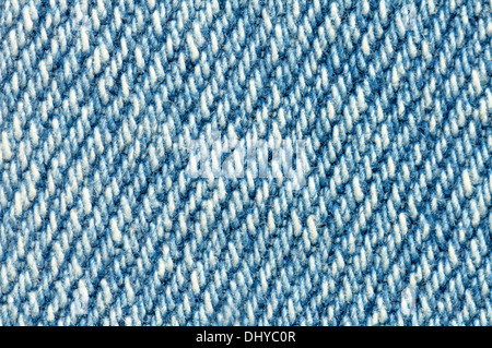 Blue jean texture close up . Stock Photo