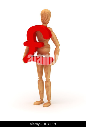 White Pound Sign Stock Photo - Alamy