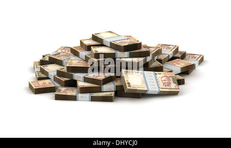 Rupee Stack 3D Stack of 100 Indian Rupee notes Stock Photo - Alamy