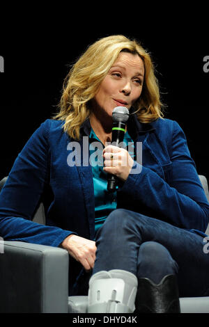 Toronto, Canada. 16th Nov 2013. English-Canadian actress Kim Cattrall speaks to an audience during  the inaugural Canadian International Television Festival at TIFF Bell Lightbox. Credit:  EXImages/Alamy Live News Stock Photo