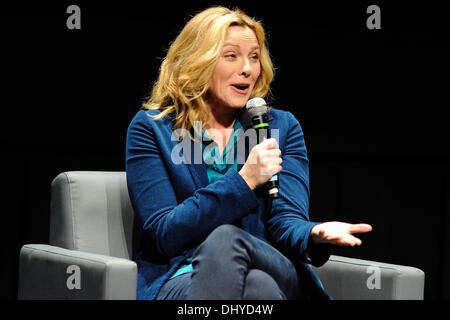 Toronto, Canada. 16th Nov 2013. English-Canadian actress Kim Cattrall speaks to an audience during  the inaugural Canadian International Television Festival at TIFF Bell Lightbox. Credit:  EXImages/Alamy Live News Stock Photo