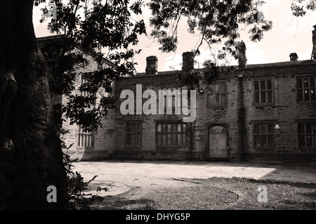 Bolling Hall in Bradford, West Yorkshire, UK view to the back of the house reputed to be haunted by Anne Boleyn Stock Photo