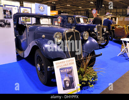 Birmingham, UK. 16th Nov, 2013. Classic and vintage cars on display at Lancaster Insurance NEC Classic Car Show in Birmingham. Morris cars Credit:  Matthew Richardson/Alamy Live News Stock Photo