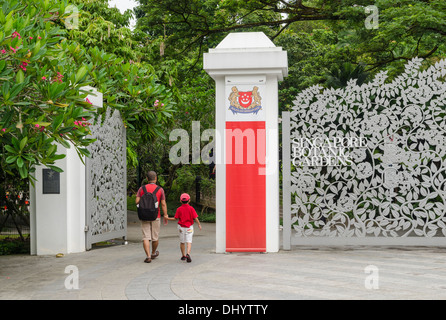 Entrance to Singapore Botanic Gardens, Singapore Stock Photo