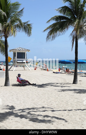 Fort Lauderdale beach on the florida coast usa Stock Photo