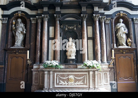 Michelangelo's 'Madonna and Child' in Bruges' Church of Our Lady Stock Photo