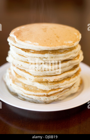 Tall stack of pancakes Stock Photo - Alamy