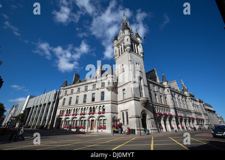 City of Aberdeen, Scotland. Picturesque view of Aberdeen’s Town House and Tolbooth. Stock Photo