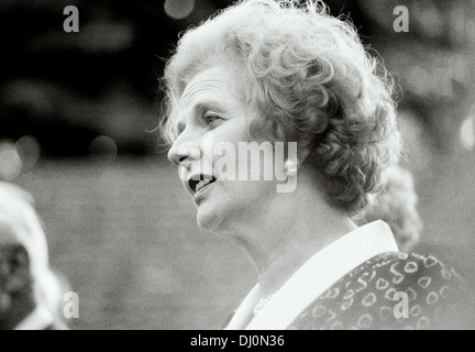 Former Conservative or Tory MP and Prime Minister Margaret Thatcher. Politician and former Member of Parliament Stock Photo