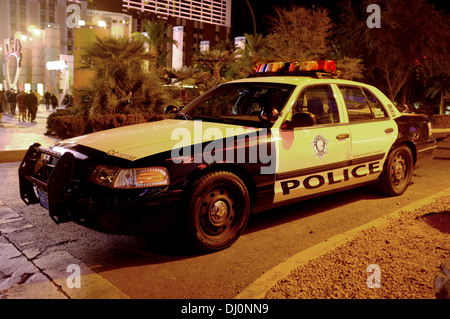 Ford Crown P71 Victoria Police Interceptor sits on the Strip in Las Vegas Stock Photo