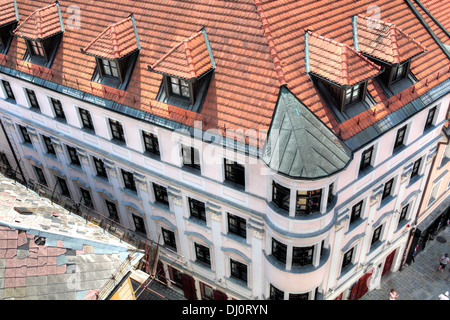 View of old town from St.Michael Gate, Bratislava, Slovakia Stock Photo