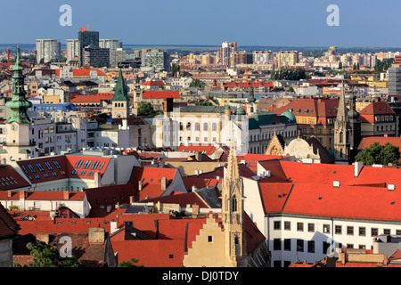 Cityscape from Bratislava castle, Bratislava, Slovakia Stock Photo