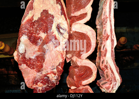 Brazil, Rio Grande do Sul: Raw meat ready for the barbecue Stock Photo