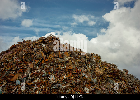 A mountain of scrap metal Stock Photo