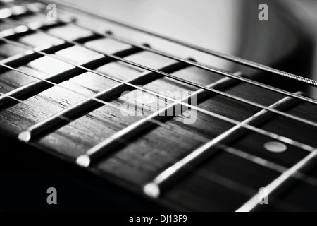 The endless strings of electric guitar Stock Photo