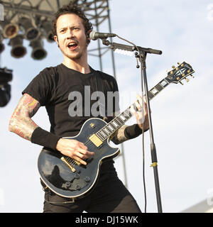 Pryor, Oklahoma, USA. 26th May, 2012. Vocalist MATT HEAFY of Trivium performs at Rocklahoma 2012 in Pryor, Oklahoma © Daniel DeSlover/ZUMAPRESS.com/Alamy Live News Stock Photo