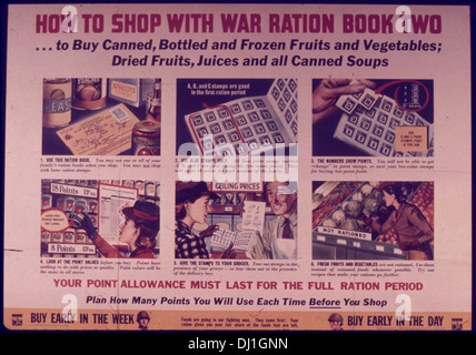 How to Shop With Ration Book Two 549 Stock Photo