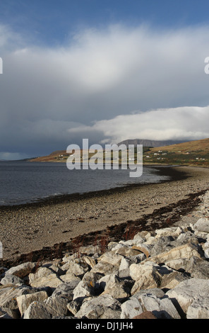 Shore of Loch Broom Ullapool Scotland  November 2013 Stock Photo